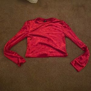 Velvet Long Sleeve Top